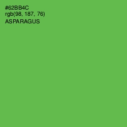 #62BB4C - Asparagus Color Image