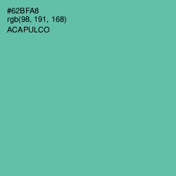 #62BFA8 - Acapulco Color Image