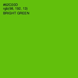 #62C00D - Bright Green Color Image