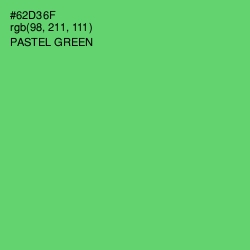 #62D36F - Pastel Green Color Image