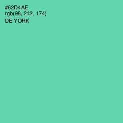 #62D4AE - De York Color Image