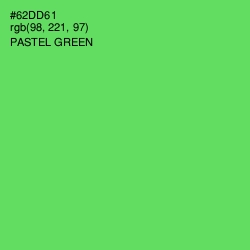 #62DD61 - Pastel Green Color Image