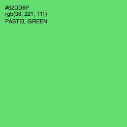 #62DD6F - Pastel Green Color Image