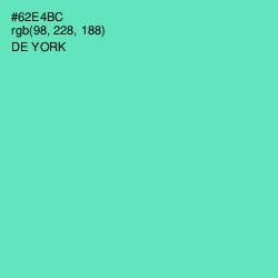 #62E4BC - De York Color Image