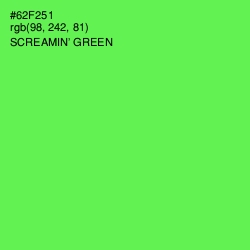 #62F251 - Screamin' Green Color Image