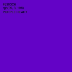 #6303C6 - Purple Heart Color Image