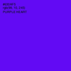 #630AF5 - Purple Heart Color Image