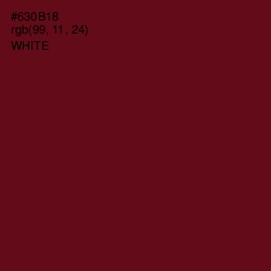 #630B18 - Dark Tan Color Image