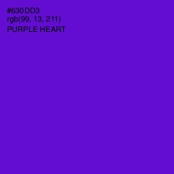 #630DD3 - Purple Heart Color Image