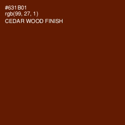 #631B01 - Cedar Wood Finish Color Image