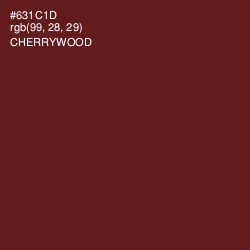 #631C1D - Cherrywood Color Image