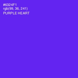 #6324F1 - Purple Heart Color Image