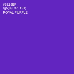 #6325BF - Royal Purple Color Image