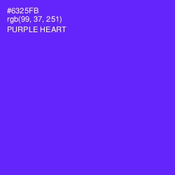 #6325FB - Purple Heart Color Image