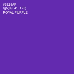 #6329AF - Royal Purple Color Image