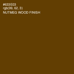 #633E03 - Nutmeg Wood Finish Color Image