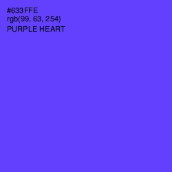 #633FFE - Purple Heart Color Image