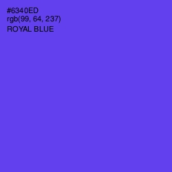 #6340ED - Royal Blue Color Image