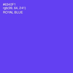 #6340F1 - Royal Blue Color Image