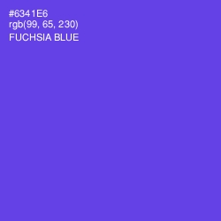 #6341E6 - Fuchsia Blue Color Image