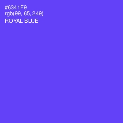 #6341F9 - Royal Blue Color Image