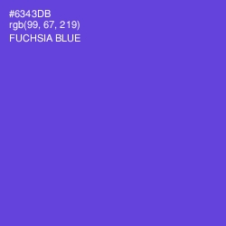 #6343DB - Fuchsia Blue Color Image