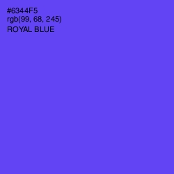 #6344F5 - Royal Blue Color Image