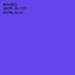 #6345ED - Royal Blue Color Image