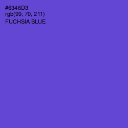 #6346D3 - Fuchsia Blue Color Image