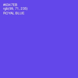 #6347EB - Royal Blue Color Image