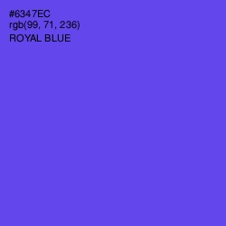 #6347EC - Royal Blue Color Image