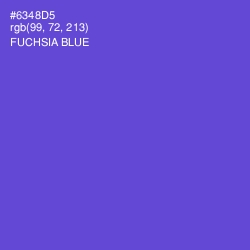 #6348D5 - Fuchsia Blue Color Image