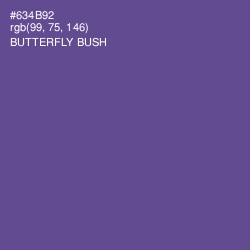 #634B92 - Butterfly Bush Color Image