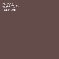#634C49 - Eggplant Color Image