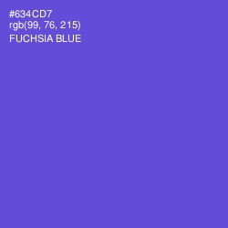 #634CD7 - Fuchsia Blue Color Image