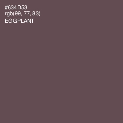 #634D53 - Eggplant Color Image
