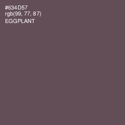 #634D57 - Eggplant Color Image