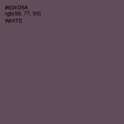 #634D5A - Eggplant Color Image