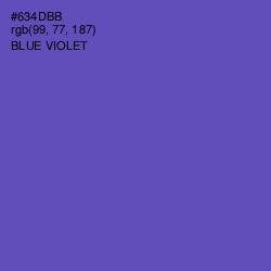 #634DBB - Blue Violet Color Image