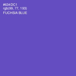 #634DC1 - Fuchsia Blue Color Image