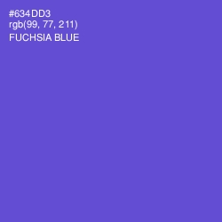 #634DD3 - Fuchsia Blue Color Image