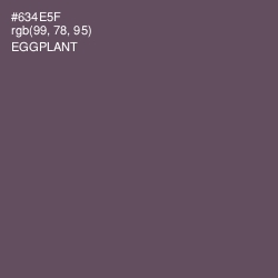 #634E5F - Eggplant Color Image