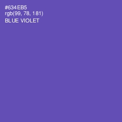 #634EB5 - Blue Violet Color Image