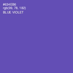 #634EB6 - Blue Violet Color Image