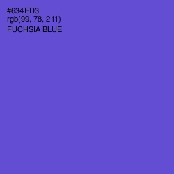 #634ED3 - Fuchsia Blue Color Image