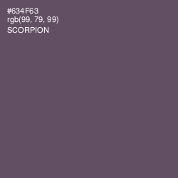 #634F63 - Scorpion Color Image