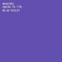 #634FB0 - Blue Violet Color Image