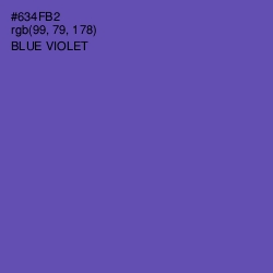 #634FB2 - Blue Violet Color Image