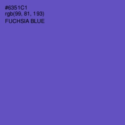 #6351C1 - Fuchsia Blue Color Image