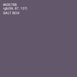 #63576B - Salt Box Color Image